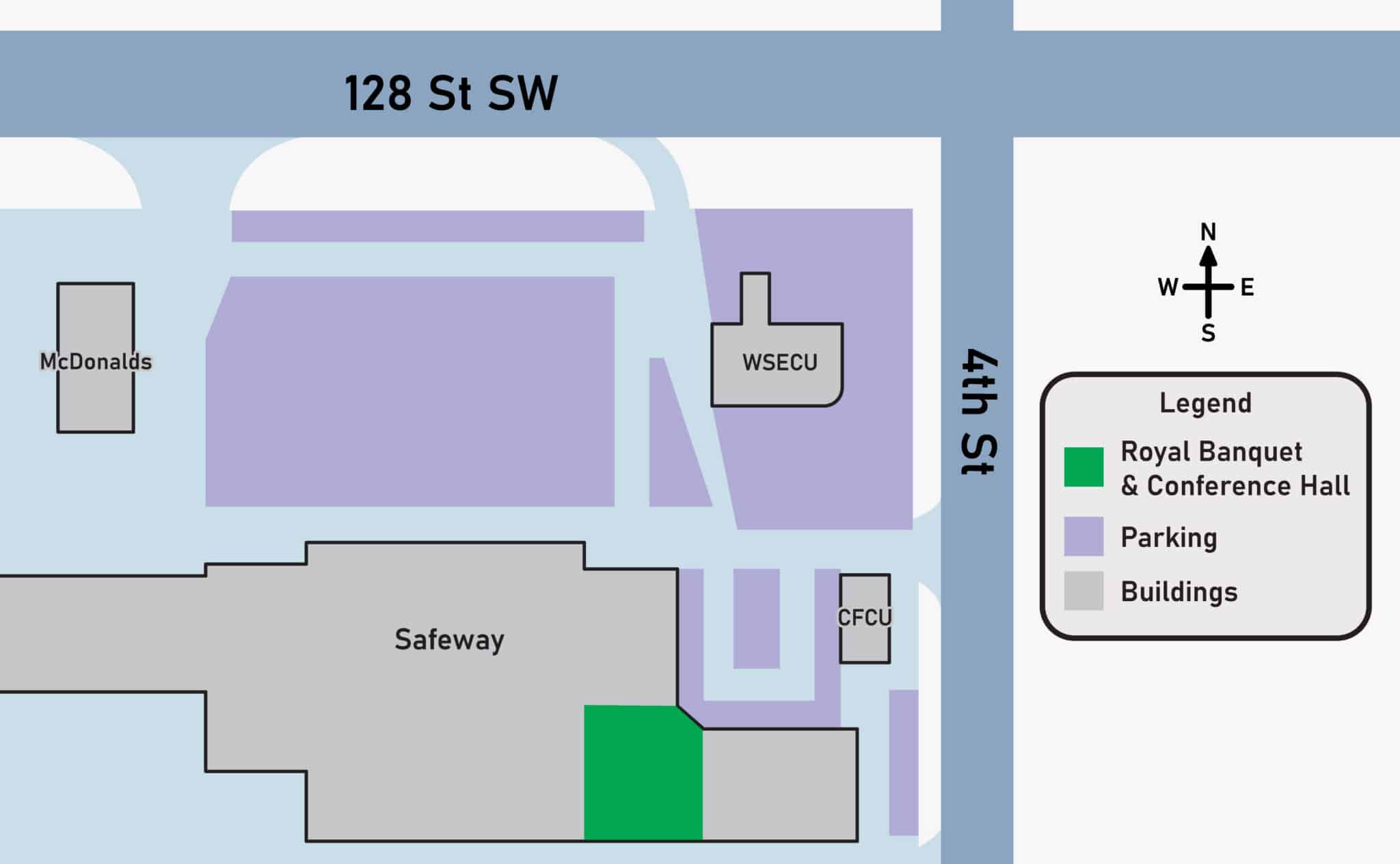 Parking Map for Love in the Soup event